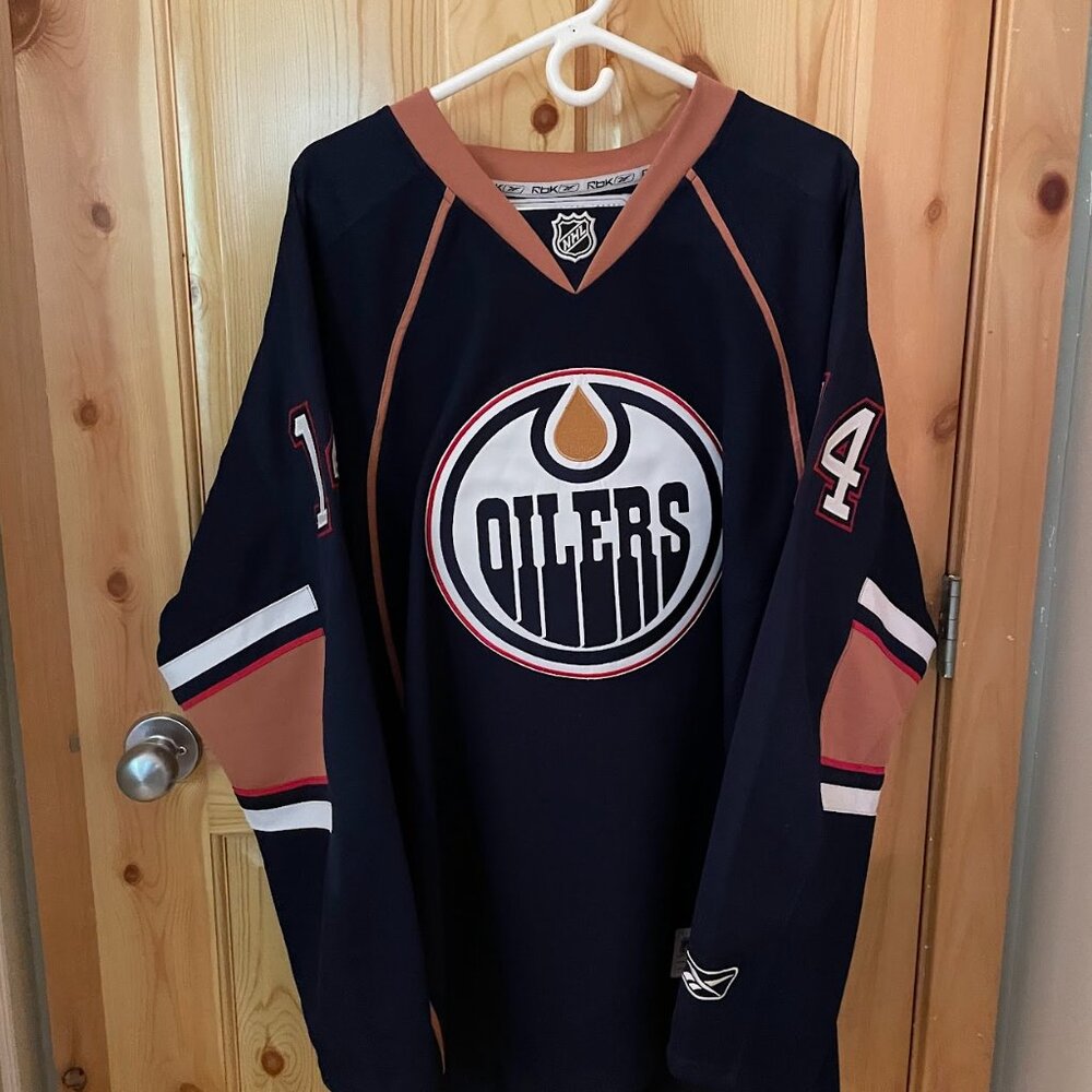 Joran Eberle Signed Oilers Jersey